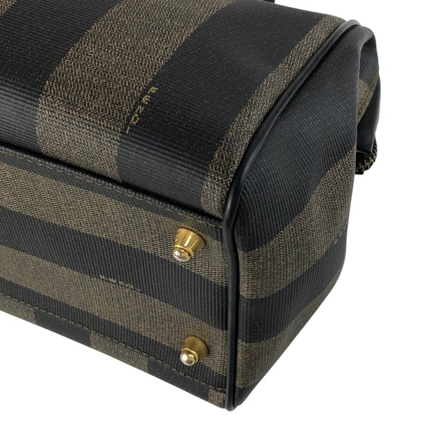 FENDI フェンディ ペカン ショルダーバッグ ブラウン PVC レザー 2way ボストン vintage ヴィンテージ オールド fw8ie6