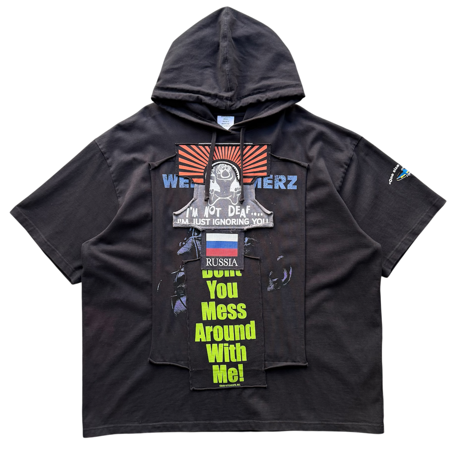 VETEMENTS 18aw Patchwork Hoodie