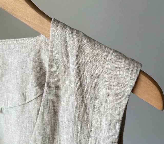 フロントボタン ノースリーブベスト  2color 00015