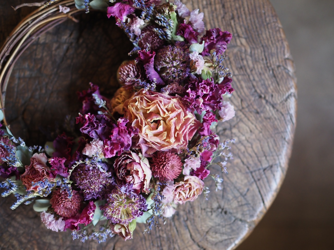 【2026母の日】ドライの三日月リース10 ◇母の日当日着指定可能◇