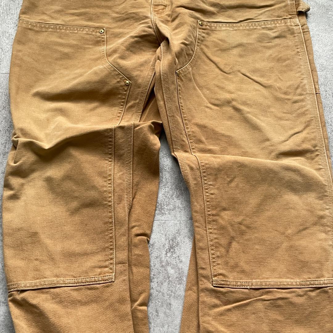 10s USA製 ブラウン ダブルニー Carhartt W 39 L 31 | ib2