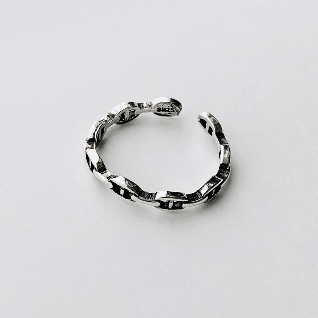 skinny anchor chain ring #006