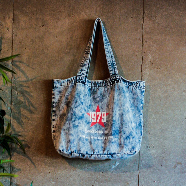 Smashing pumpkins 「1979」スマパン ケミカルウォッシュデニムトートバッグ pumpkins-totebag-1979