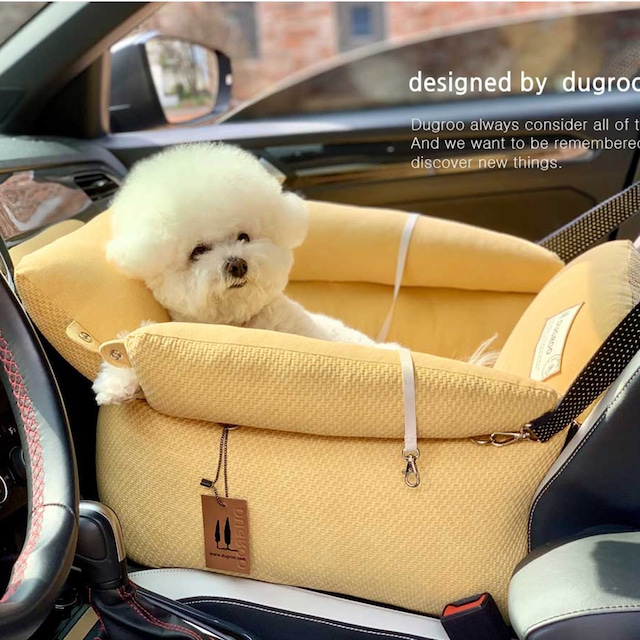 Premium 2WAY-Driving Kit【Sunshine Emboss】 / Dugroo / Dog Car Seat / 日本未入荷