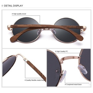 Wood Temple Round Sunglasses / ウッド テンプル ラウンド サングラス