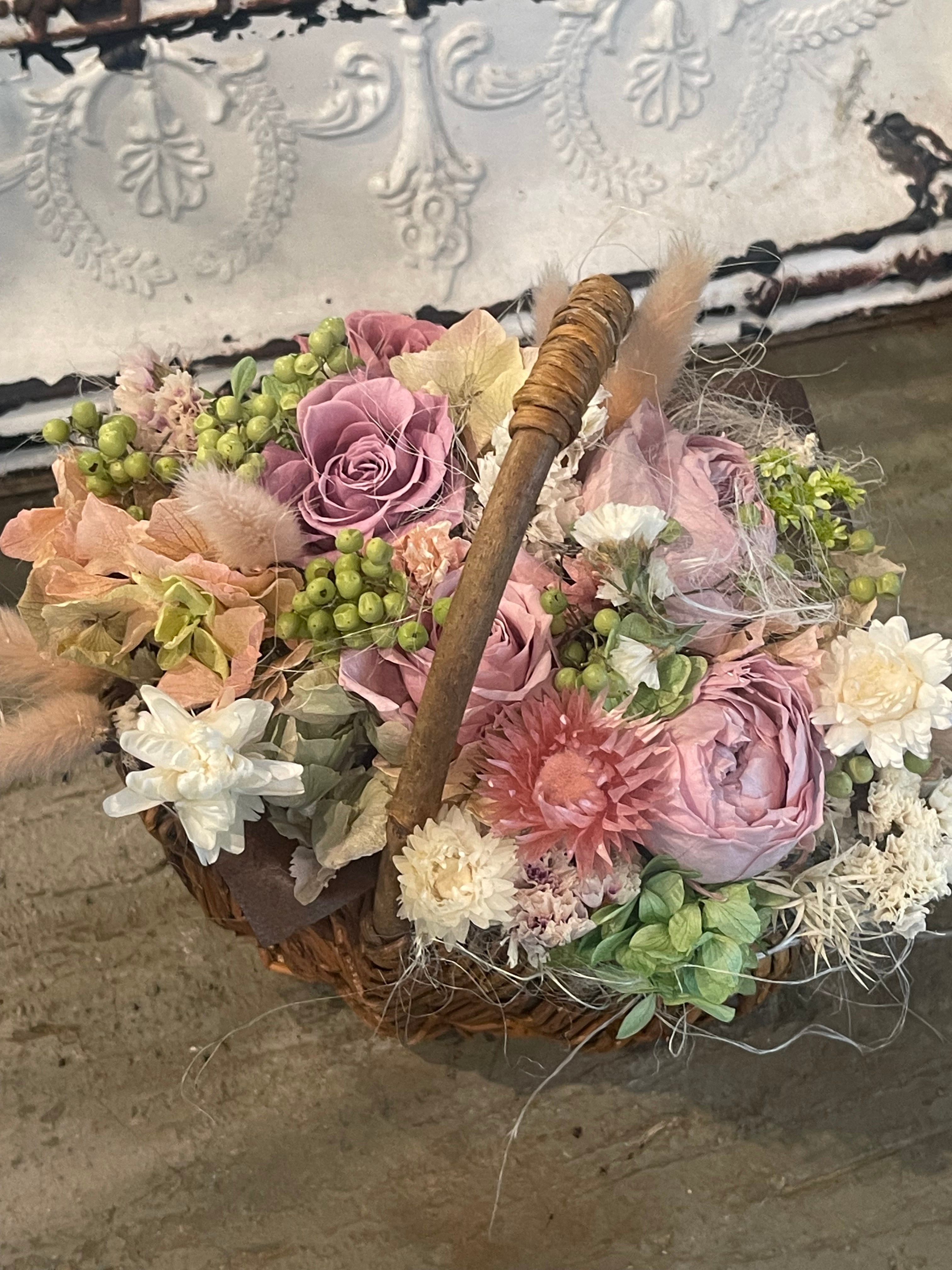 【値下げしました】Belles Fleurs プリザーブドフラワーアレンジメント プリザーブドフラワー #アンティ 送料無料