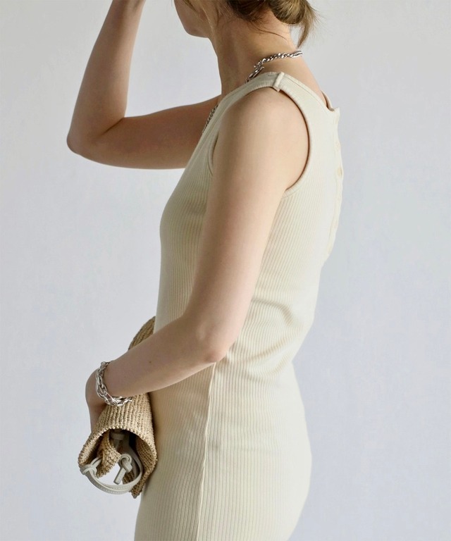 パッド付きアメスリリブワンピース