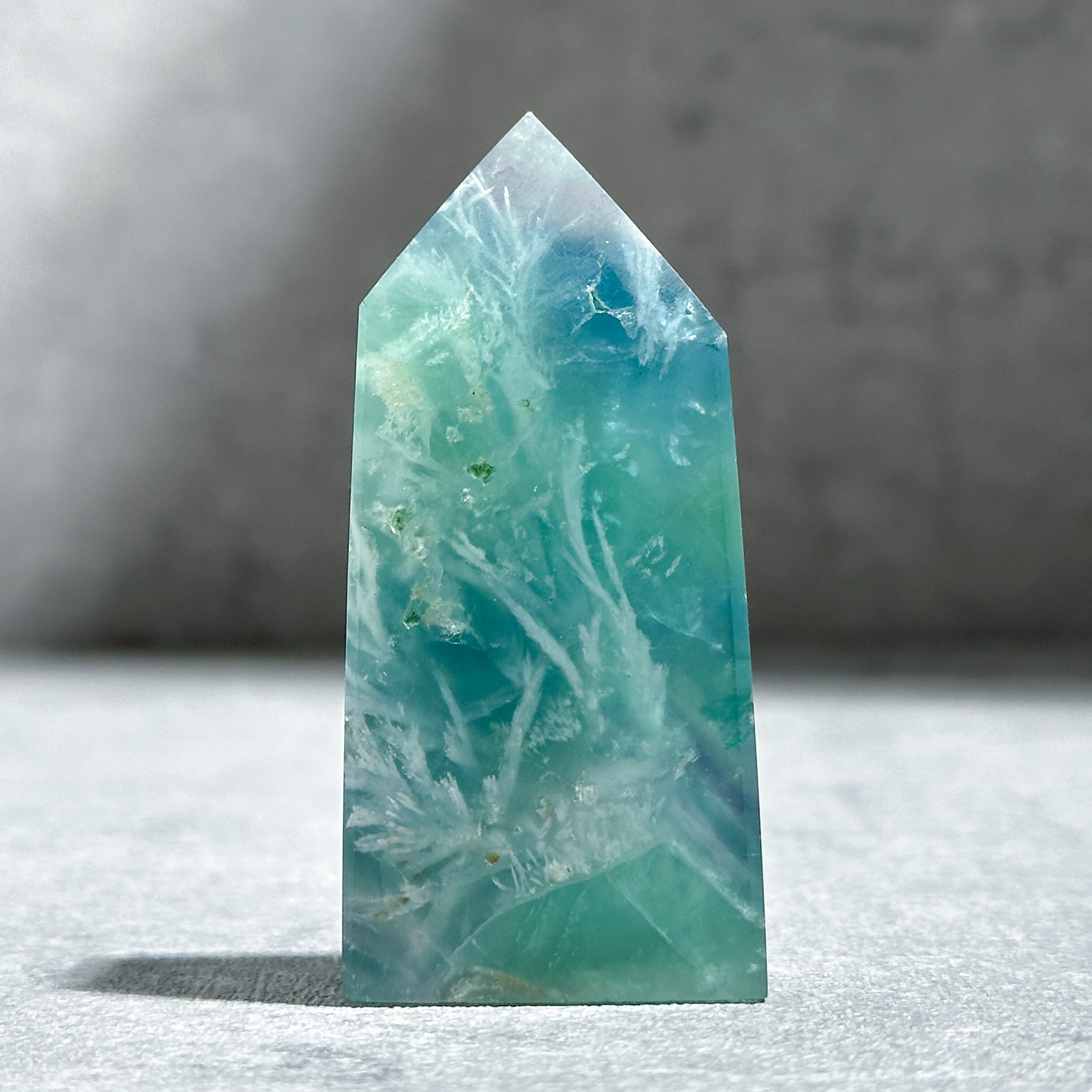 エンジェルフェザーフローライトタワー型22◇ Angel Feather Fluorite