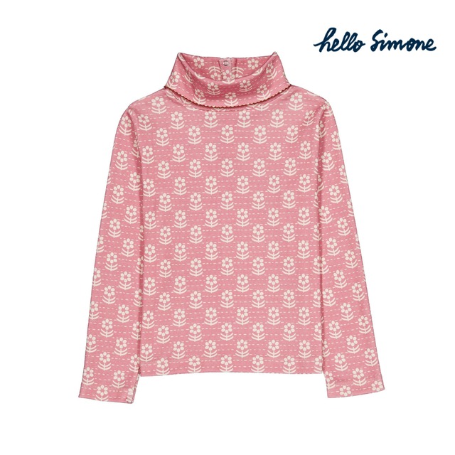 hello Simone / Twiggy turtleneck / Snowdrop Rose