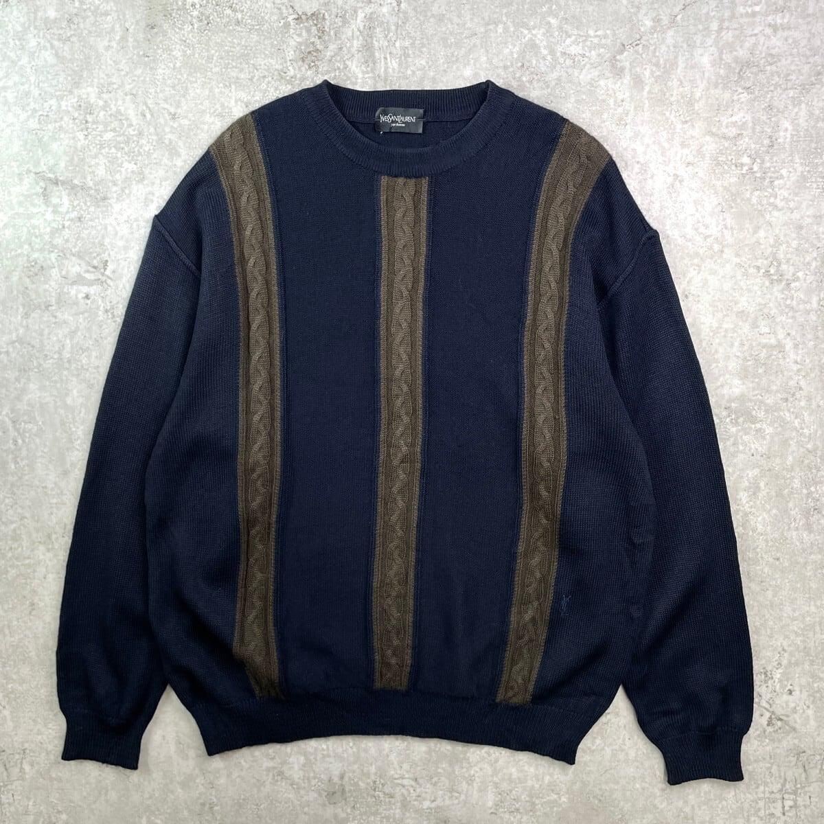 YVES SAINT LAURENT POUR HOMM イヴサンローラン ウール×アクリル