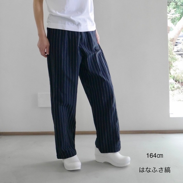 会津木綿ダボダボパンツ(+20cm丈) 　YAMMA ヤンマ産業（ソフトサルエルパンツ）