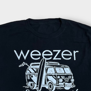 【TULTEX】weezer ウィーザー バンドTシャツ ツアーTシャツ バンt ロックt プリント ロゴ サーフボード ワーゲンバス XL相当 半袖 US古着