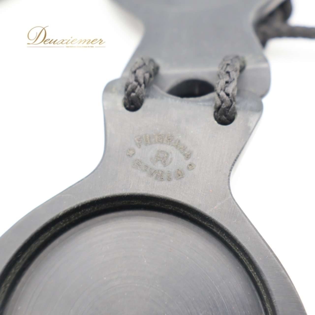 フラメンコ パリージョ カスタネット ブラック系 FILIGRANA 楽器 小物 小道具 ペア 両手 黒 茶 青 ケース付き  発表会 舞台 レッスン 練習 ダンス小物 パフォーマンス フラメンコ用品 ブラウン系 ブルー系