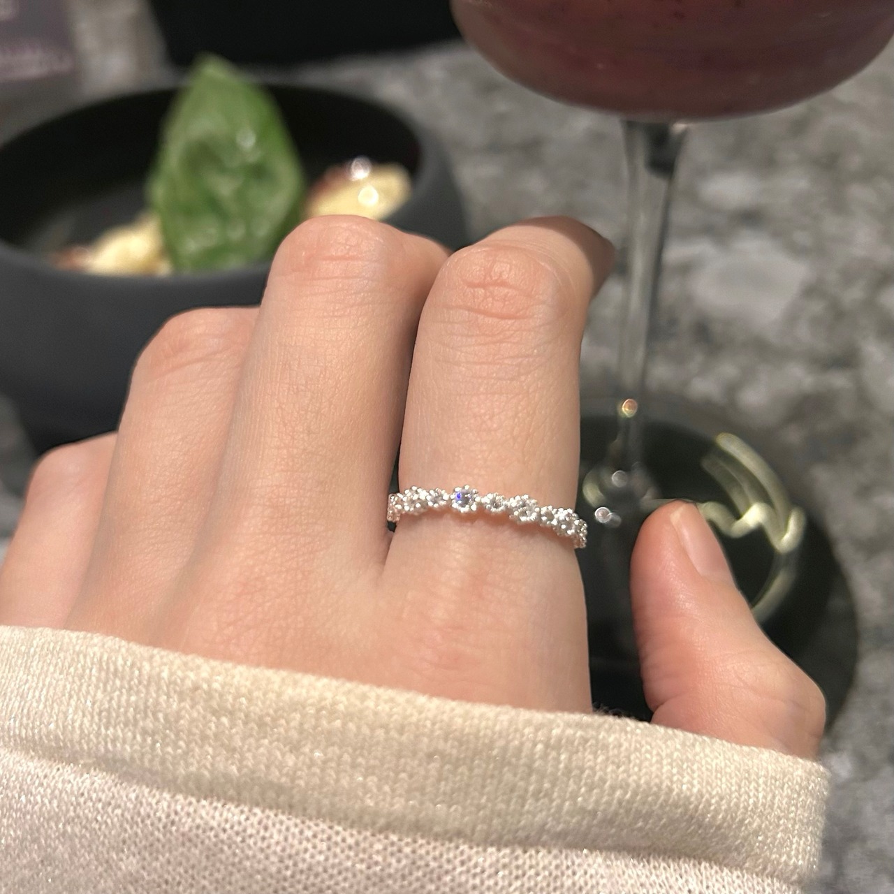 r021-2【桜田ひよりさんご着用】特別な日｜silver925 オープンリング