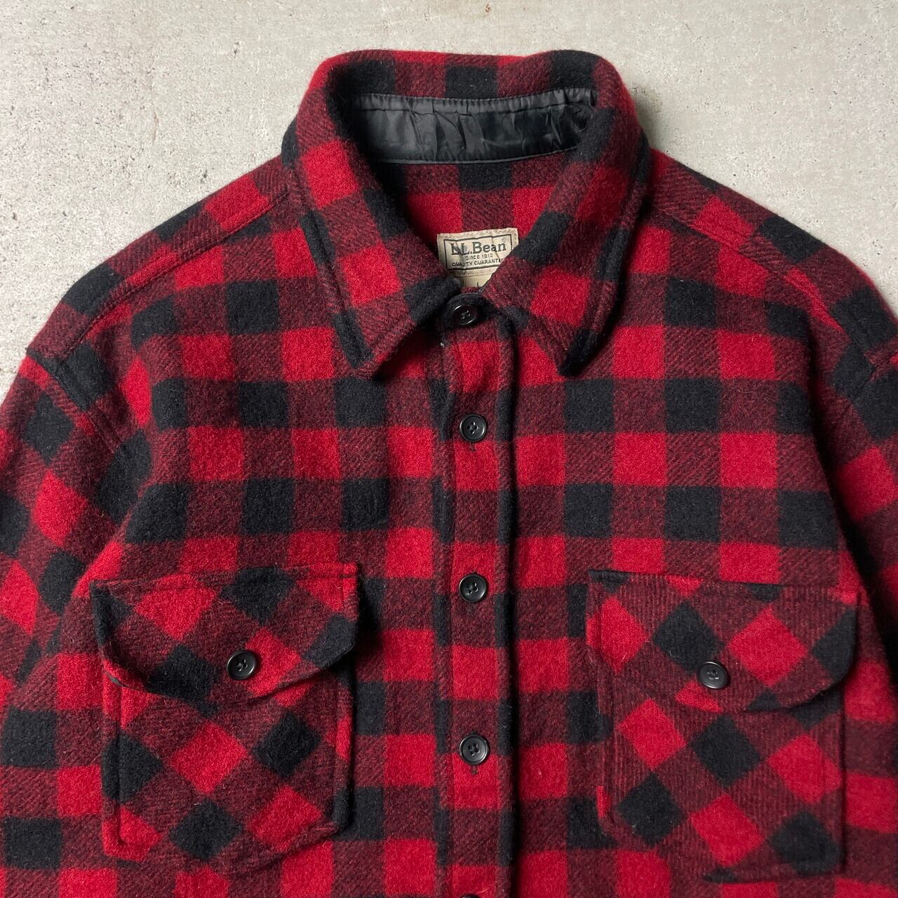 00年代 L.L.Bean エルエルビーン 長袖 バッファローチェック柄 ウール