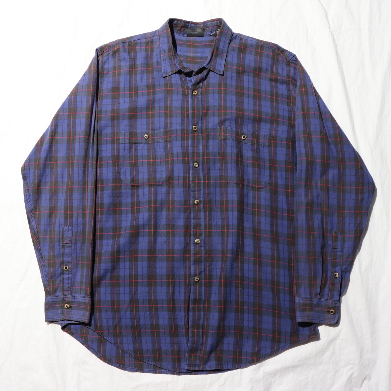 L 90s ポルトガル製 Patagonia L/S Flannel Shirt パタゴニア 長袖 チェック ネルシャツ