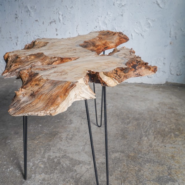 ポプラ瘤のローテーブル （高さ・カラー変更無料）