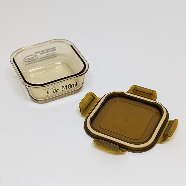 HEATRESISTANT FOOD CONTAINER SQUARE 510ml BamBooks the Heritage