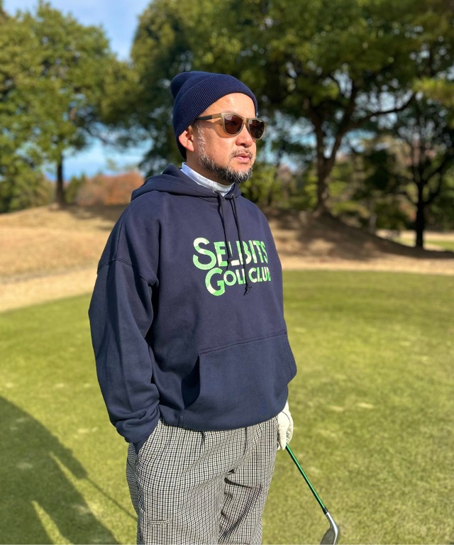LOGO GREEN CAMOUFLAGE PARKA ”navy” / 迷彩ロゴパーカー