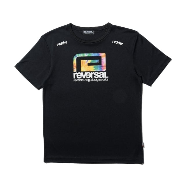 reversal】TIE DYE BIG MARK DRY TEE ドライメッシュ 半袖Tシャツ