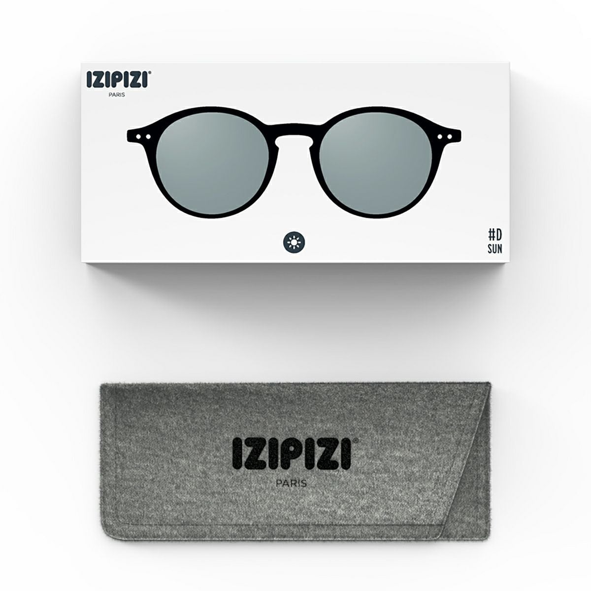 IZIPIZI イジピジ SUN LIGHTCOLOR #D ブラック(ライトグレイレンズ)