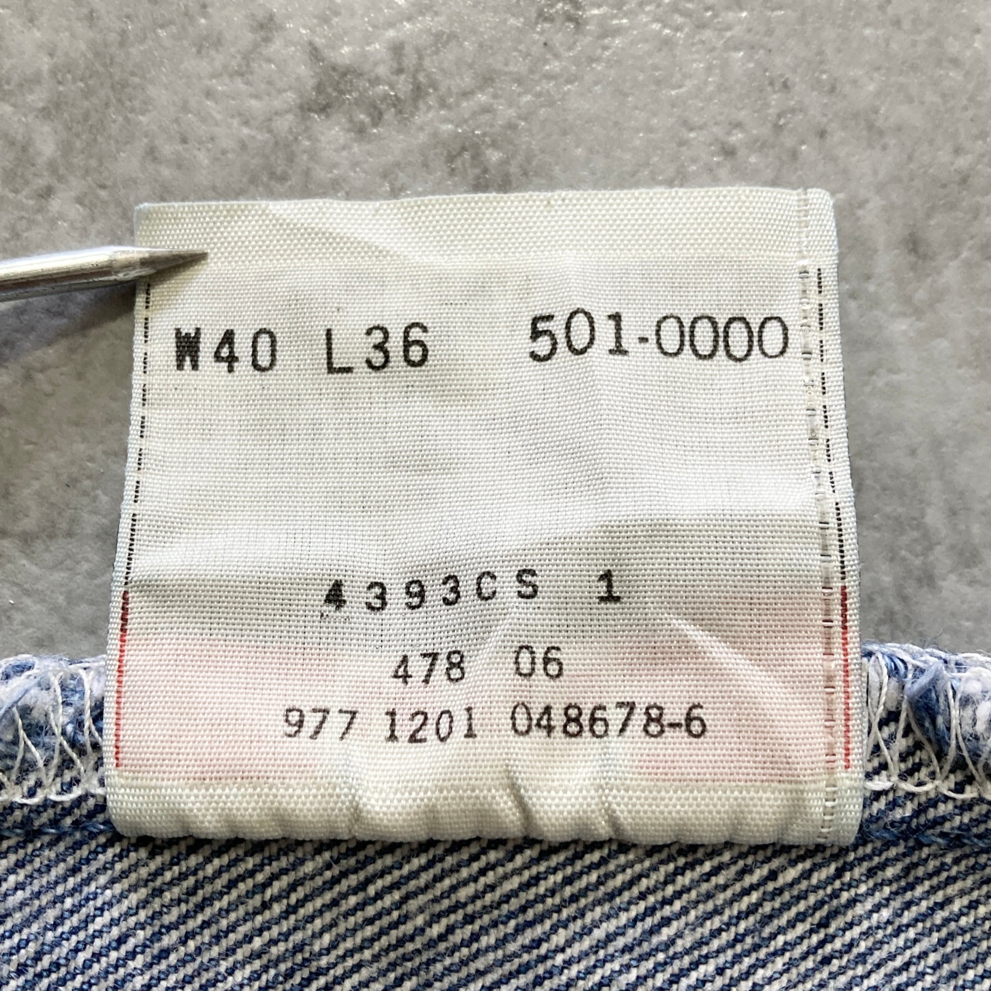 W40 L36】00's Levis 501 リーバイス 01年製 ボタンフライ ビッグ