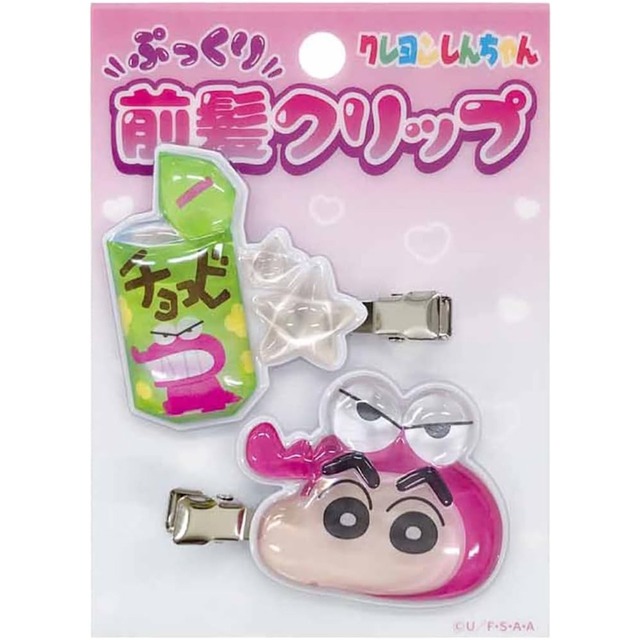 クレヨンしんちゃん立体アクリル前髪クリップK7461Aピンク(5304873)