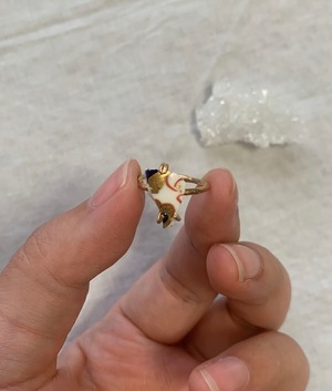 fragment of glass ring