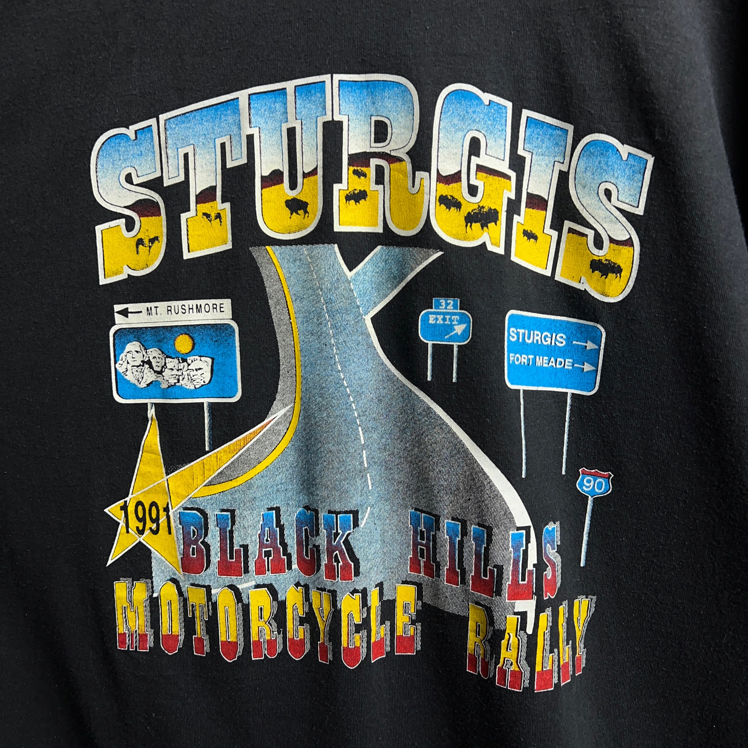 90's Harley-Davidson × STURGIS Tshirt SIZE XL【0707A09 90's Harley-Davidson × STURGIS Tshirt SIZE XL【0707A09