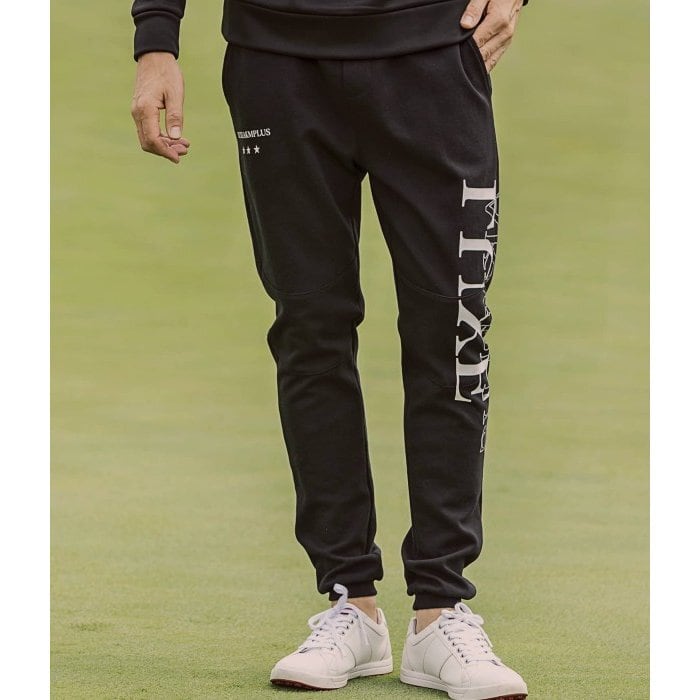 SALE セール LUXEAKMPLUS リュクスエイケイエムプラス スムースロゴロングパンツ メンズ スウェットパンツ シンプル スポーツ ゴルフ GOLF おしゃれ ブランド LUXEAKMPLUS リュクスエイケイエムプラス スムースロゴロングパンツ