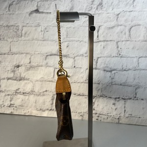 【最終処分SALE】LOUIS VUITTONルイ・ヴィトン ミニ･ポシェット･アクセソワール モノグラム レザー ハンドバッグ ブラウン A-12640