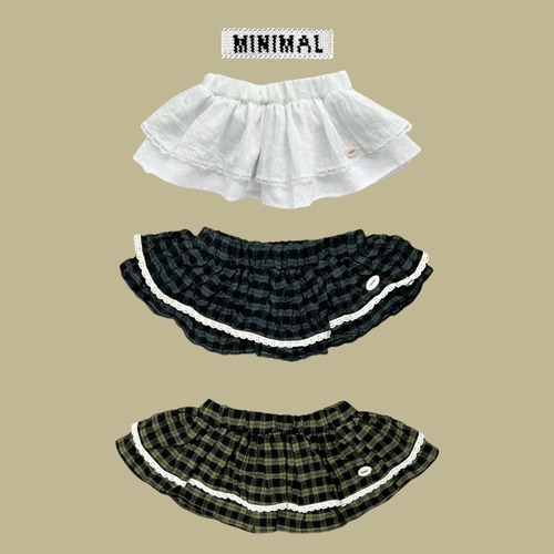 MINIMAL［取寄］cherpy layered skirt 25autumn
