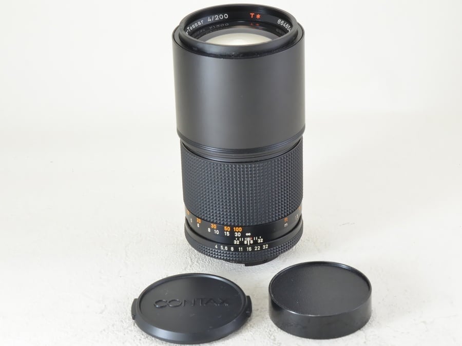 CONTAX Carl Zeiss Tele-Tessar T* 200mm F4 AEG コンタックス（21614 ...