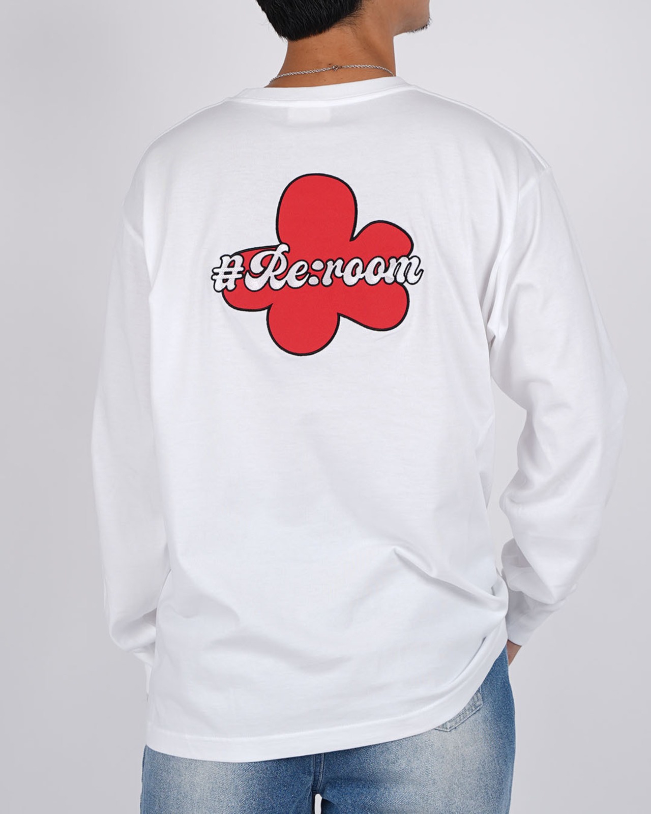 【#Re:room】FLOWER APLIQUE EMBROIDERY LONG SLEEVE［REC926］
