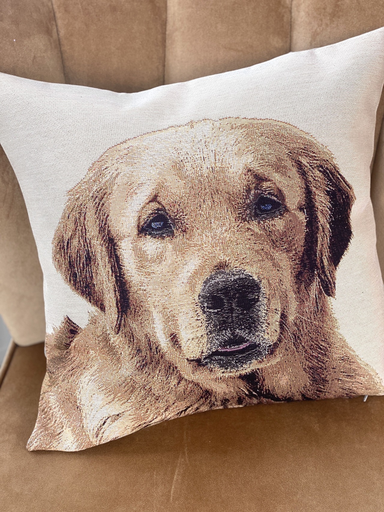 タペストリークッションカバー 45х45cm ウクライナ製 LABRADOR　ラブラドール　犬　ドッグ柄 - 2