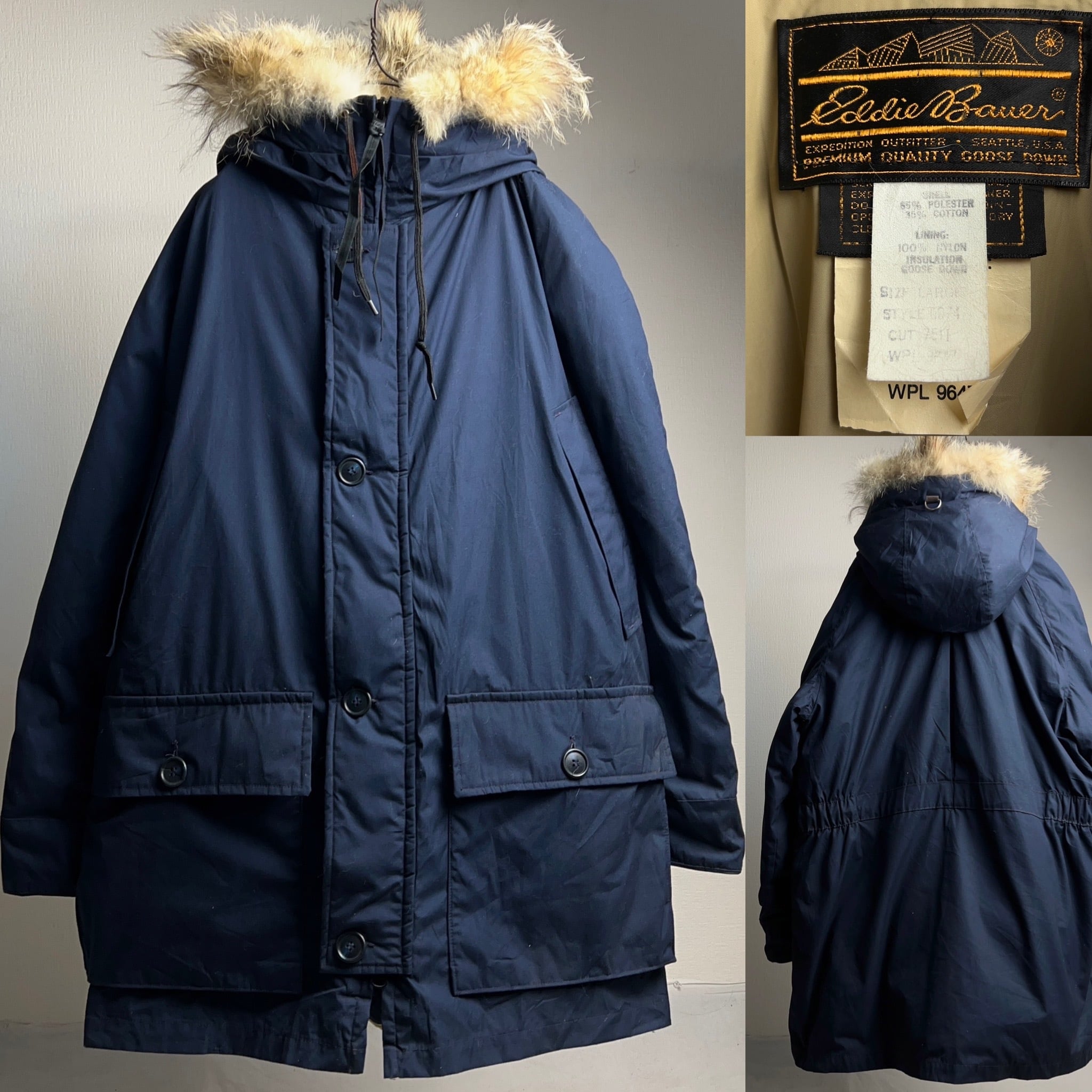 90s eddie bauer Polar Parkaミリタリーダウンジャケット