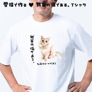 父の日に！愛猫写真で作る「我輩の猫である」Ｔシャツ！