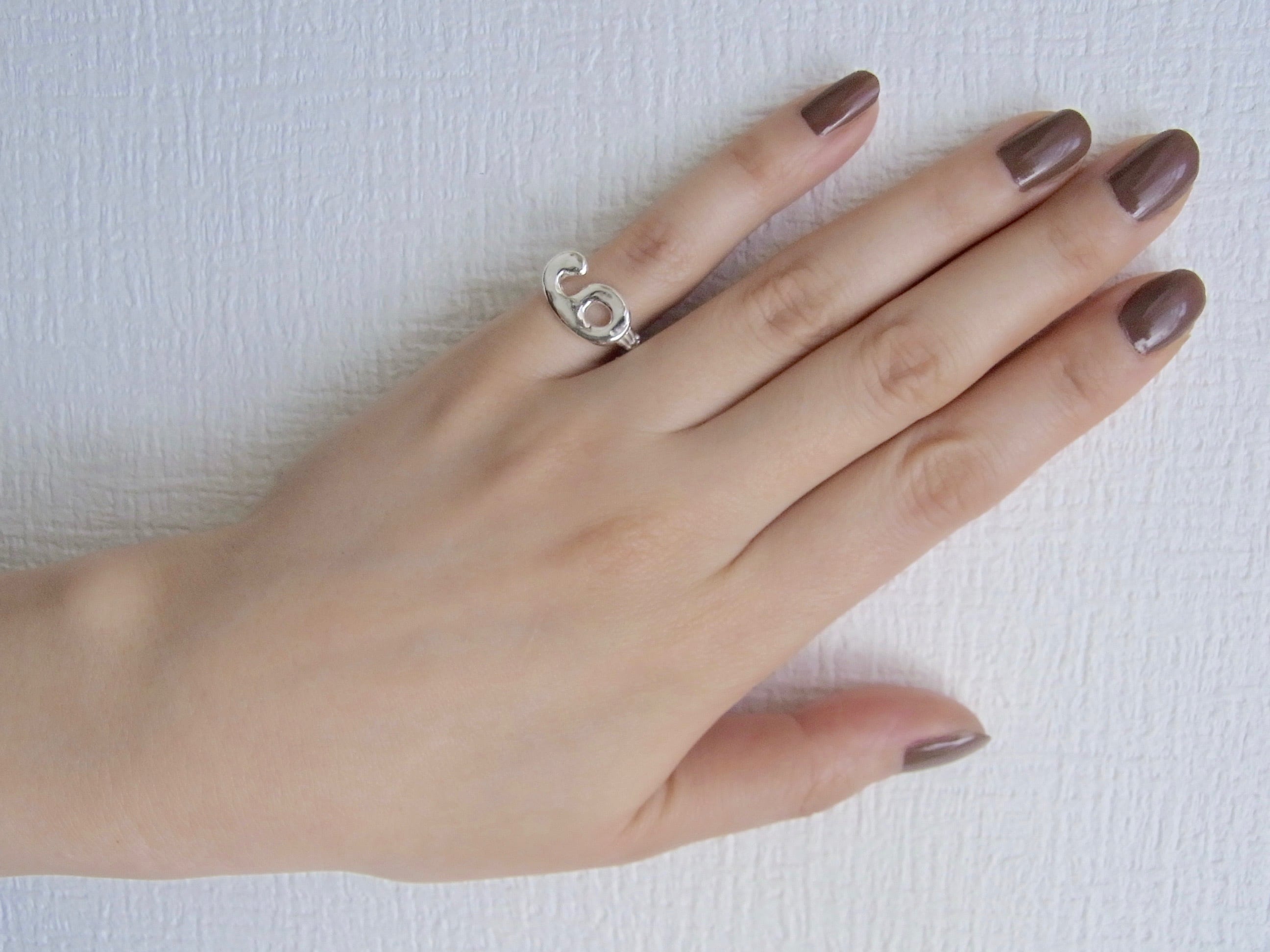 Numero Pinky Ring／数字6のピンキーリング／S | Mano Pigra