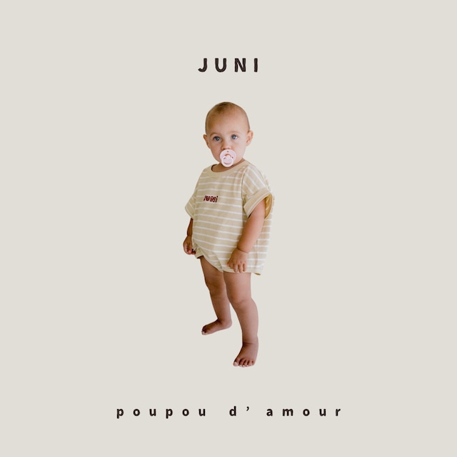 18m 【アウトレット/汚れあり】JUNI｜Riley T-Shirt Romper - Butter Stripe