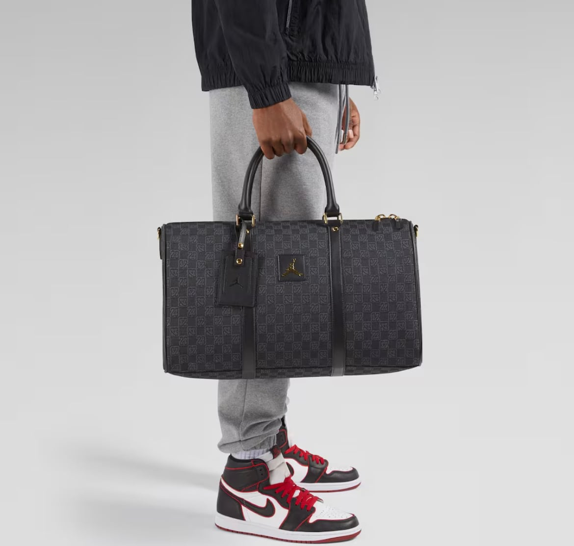 JORDAN BRAND MONOGRAM DUFFLE BAG BLACK | Pay ID
