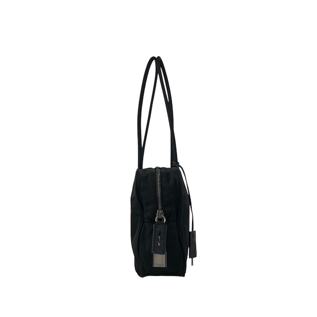 PRADA プラダ ハンドバッグ ブラック トライアングルロゴ ナイロン ボストン カデナ vintage ヴィンテージ オールド w7yvkr