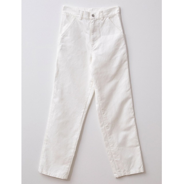 HOMME girls　WASHED WORK PANT　WHITE