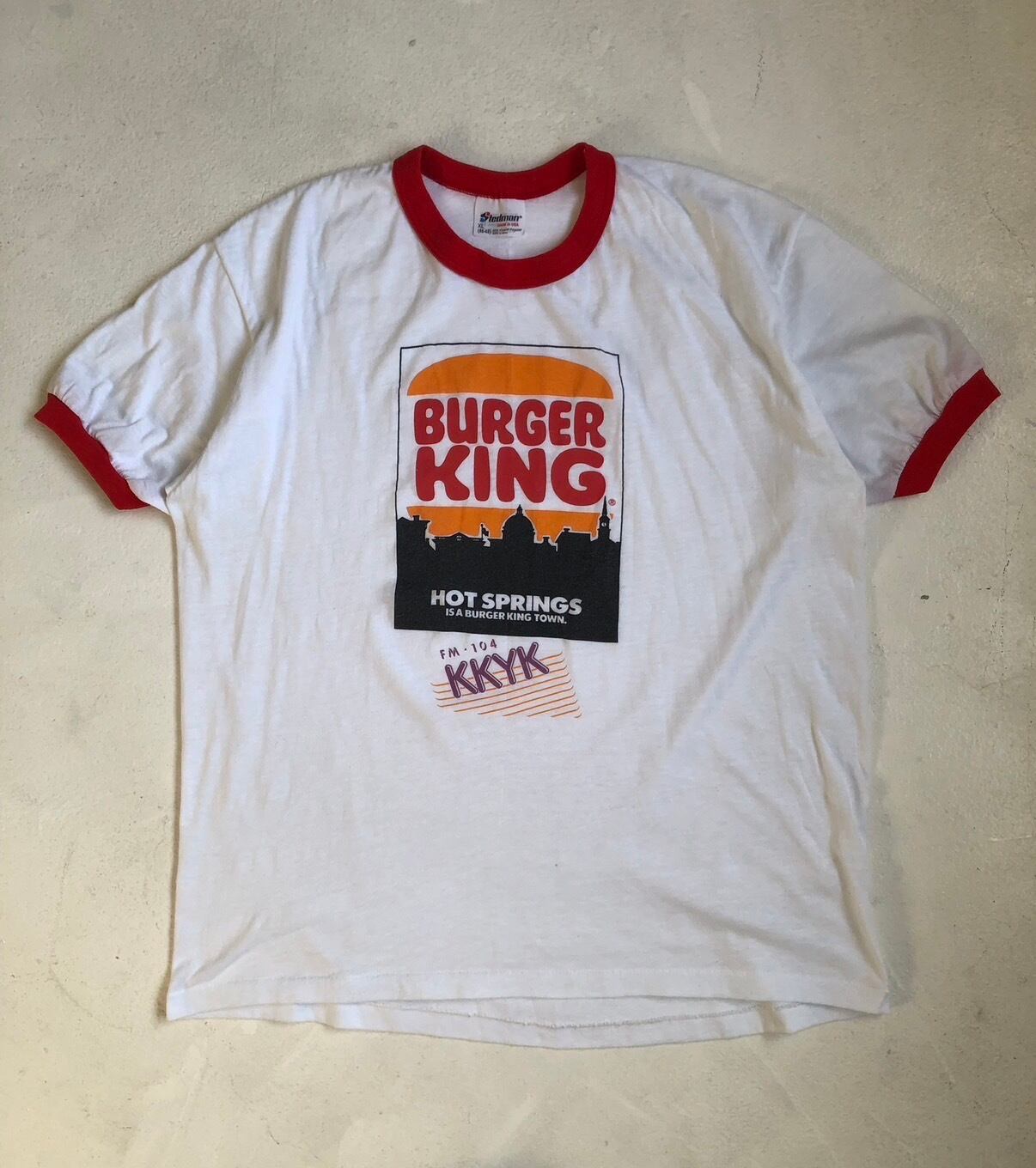 90s BURGER KING バーガーキング FM104リンガーT XL | Pay ID