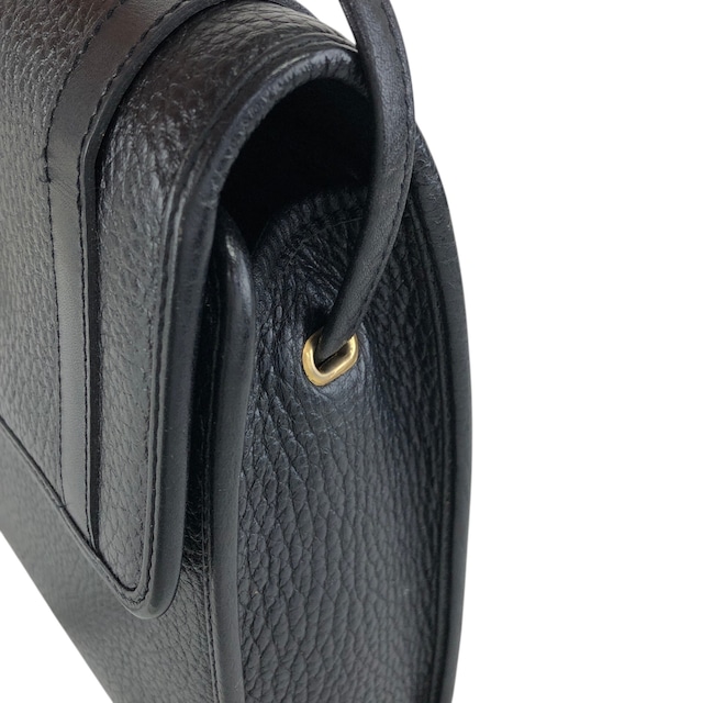 Christian Dior クリスチャン ディオール ショルダーバッグ ブラック DIOR レザー vintage ヴィンテージ オールド dm5c8k