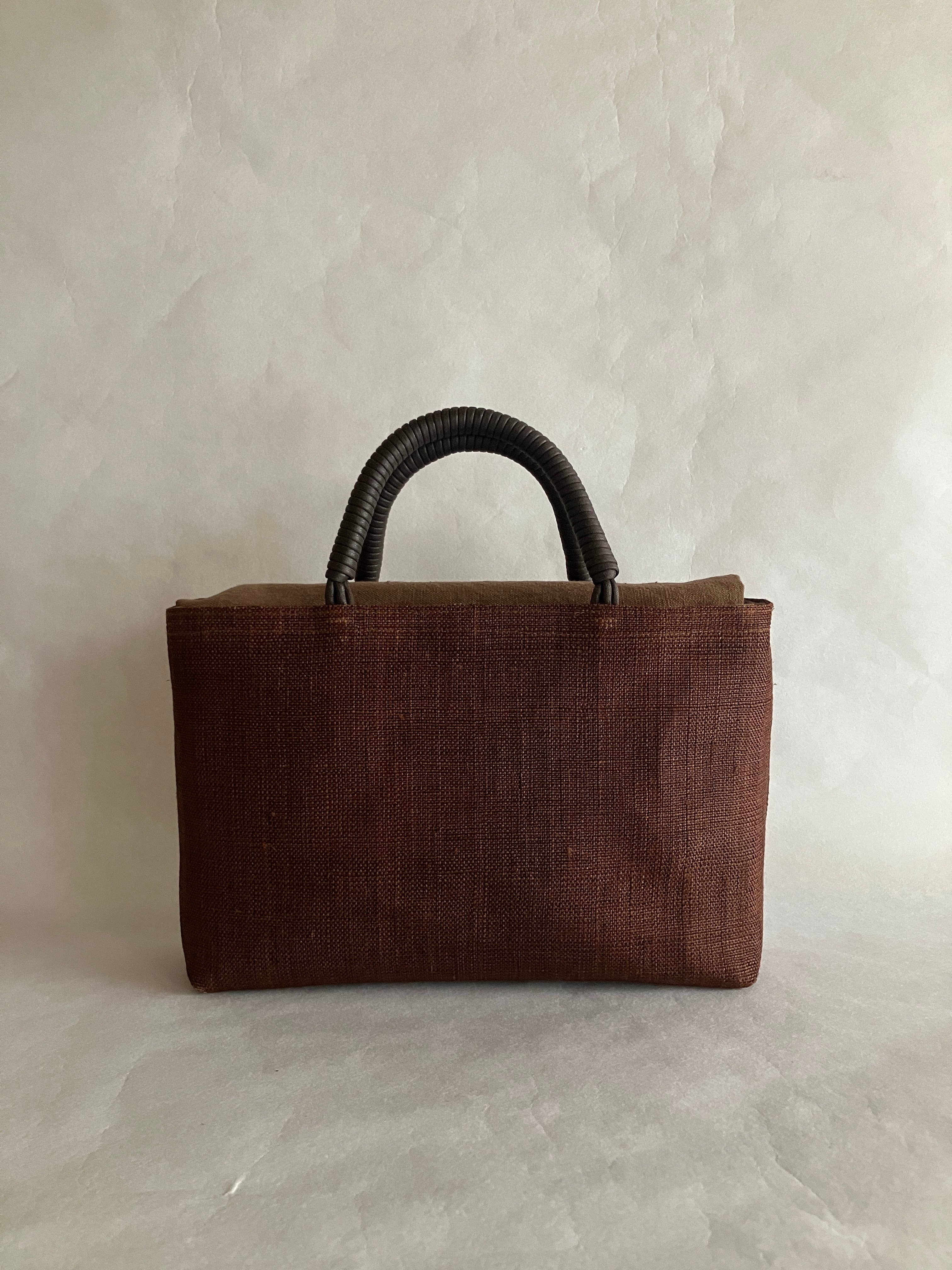 柿渋バッグ ミニ 茶【染司よしおか】 | たかすの杜 Online Shop 柿渋バッグ ミニ 茶【染司よしおか】 | たかすの杜 Online Shop