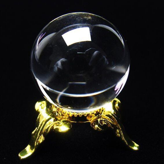 水晶 丸玉 ブラジル産 20mm 一点物 141-6389