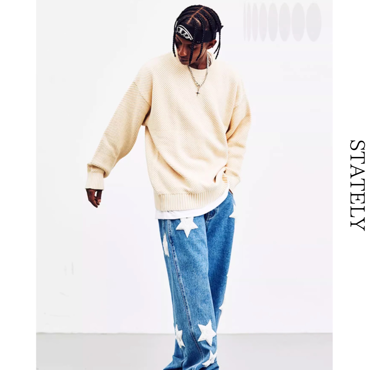 ワッフルニットPullover/5color_T57・画像9