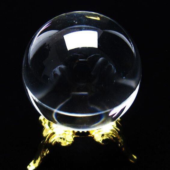 水晶 丸玉 ブラジル産 24mm 一点物  おまかせ便 141-6430