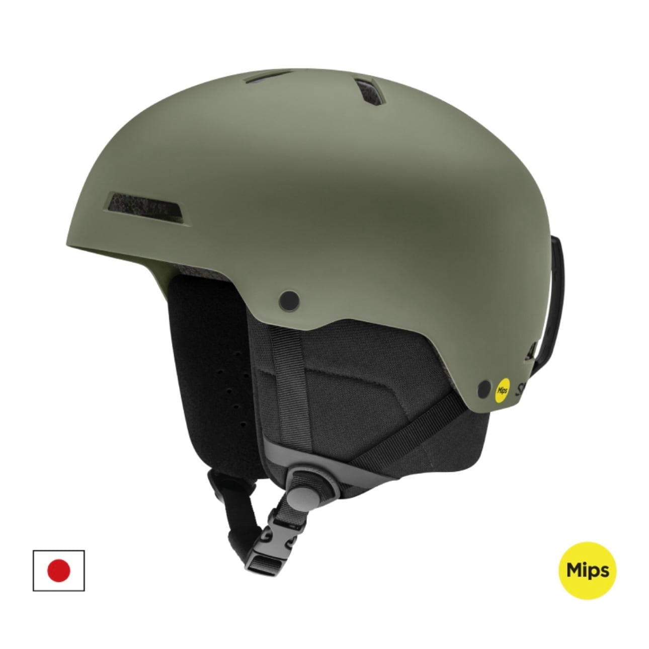 25-26モデル . SMITH . 『 RODEO MIPS 』Matte Fatigue Green スミス