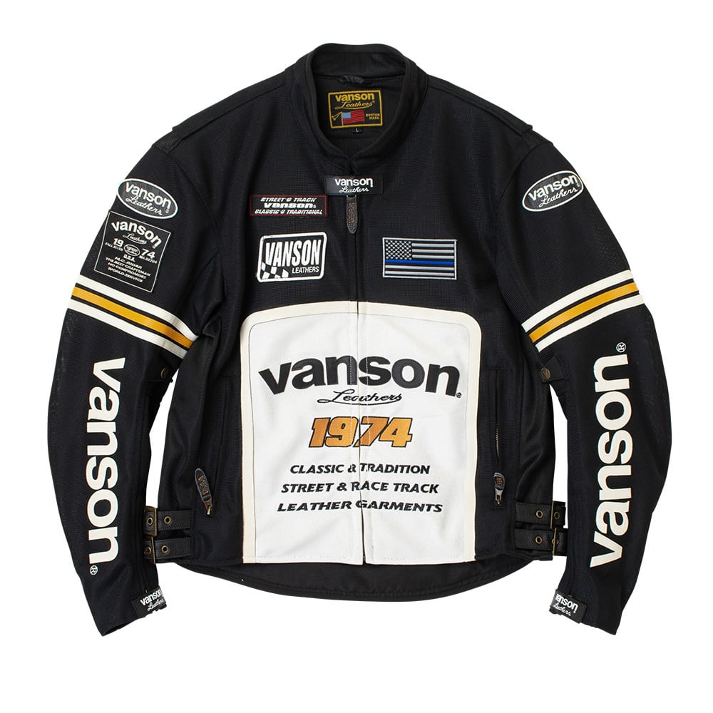 VS26105S メッシュライダースジャケット | vansonleathers